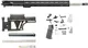 Luth-AR 20 in Bull Rifle kit minus Lower Receiver w/fixed stock M-LOK Black Rifle