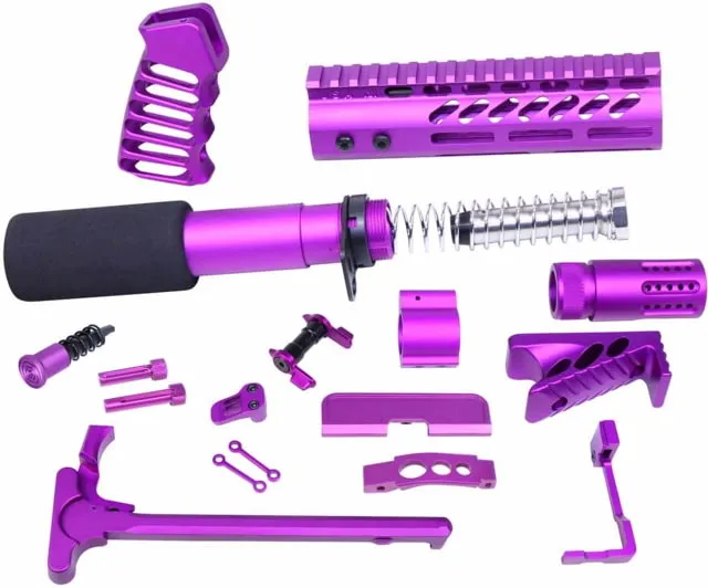 Guntec USA AR-15 Ultimate Pistol Kit Anodized Purple