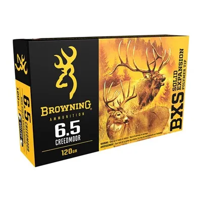 Big Game Deer 6.5 Creedmoor 120gr Bxs Polymer Tip Solid Expansion 200/Case