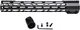 Kexuan M-LOK Free Float Handguard for .308 DPMS High Profile Uppers 15 in Black