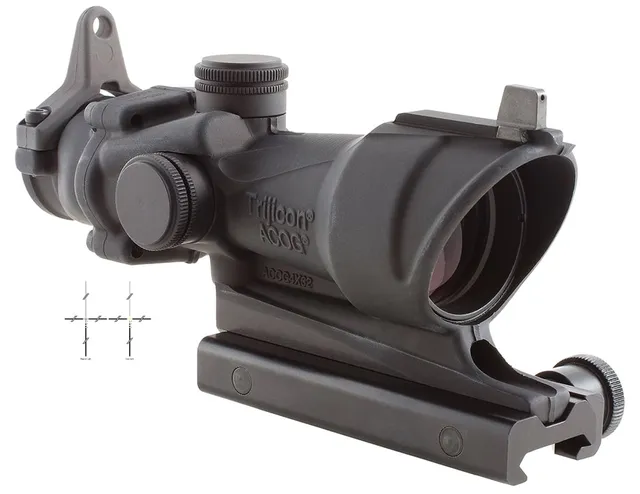 Trijicon ACOG 4x32mm Illuminated Amber 7.62/.308 BDC Crosshair Rifle Scope