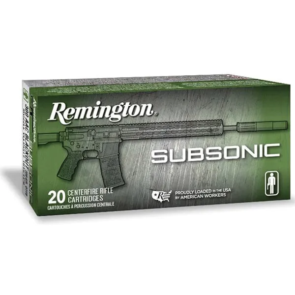 Remington Subsonic 220 gr OTFB .300 Blackout Rifle Ammo, 20/box