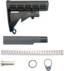 Luth-AR M4 Buttstock w/Rear Sling Swivel and Mil-Spec .223 Kit Black Carbine