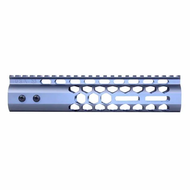 Guntec USA Air Lite Honeycomb Series M-LOK Free Floating Handguard w/Monolithic Top Rail 9in Grey