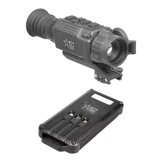 AGM Rattler V2 25-256 Thermal Rifle Scope & AGM Portable Power Bank