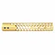Guntec USA Air Lite Honeycomb Series M-LOK Free Floating Handguard w/Monolithic Top Rail 12in Gold
