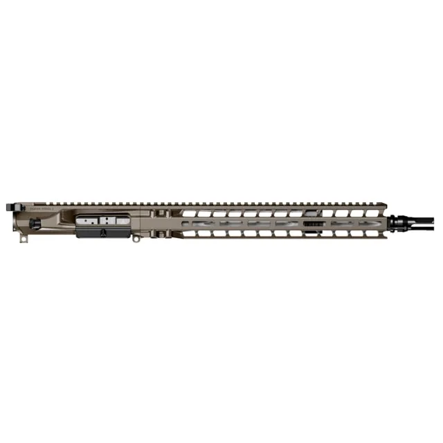 Radian Weapons Model 1 AR-15 6mm ARC 14.5 inch M-LOK Upper Receiver Fluted Mid Length 1-7 Twist 5/8x24 Dead Air Keymo Flash Hider Cerakote Brown