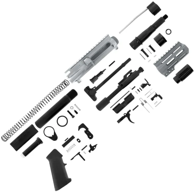 ABC RIFLE COMPANY AR-15 7.62x39mm Micro Pistol Build 5in Barrel 4in M-LOK Handguard Upper Receiver Tungsten