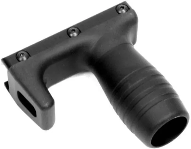 A3 Industries Picatinny Modular Vertical Foregrips w/ Integrated Handstop 2In Grooved Aluminum Grip Aluminum Black