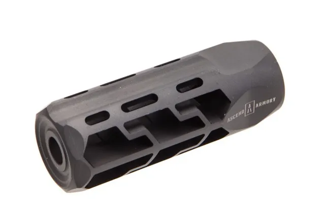 Ascend Armory .223/5.56 Muzzle Brake MOD 2 – Titanium – Black