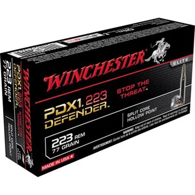 Defender 223 Remington 77gr Jacketed Hollow Point 20/Box