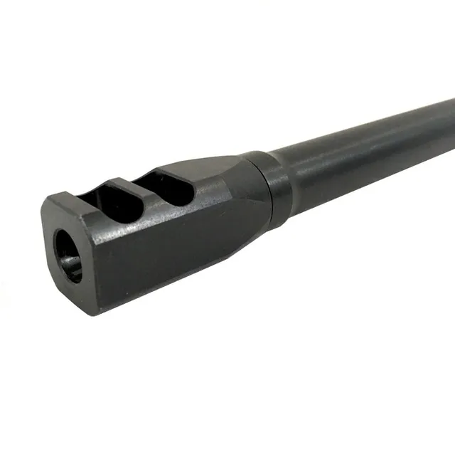 Taccom AR-9 Ultra Lightweight Short 9mm 1/2"-36 Muzzle Brake, Black - 143