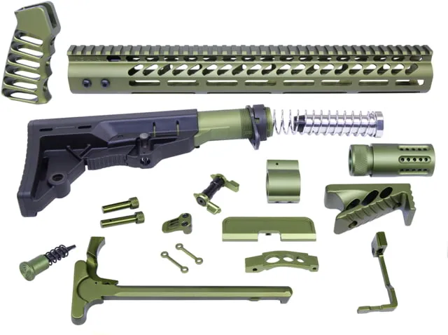 Guntec USA AR-15 Ultimate Rifle Kit Anodized Green