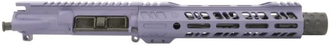 Grid Defense Complete Upper Receiver 5.56mm 7.5 inch Pistol Length 4150 M4 Barrel 1-7 Twist 9 inch Octagon M-LOK Rail Dimpled Flash Can Tactical Grape