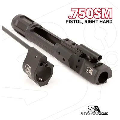 Block DI Builders Kit With Solid .750" Gas Black Pistol RH