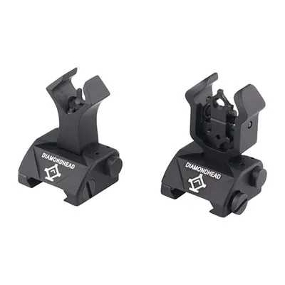 AR-15 Flip-Up Integrated Sighting System Diam Black