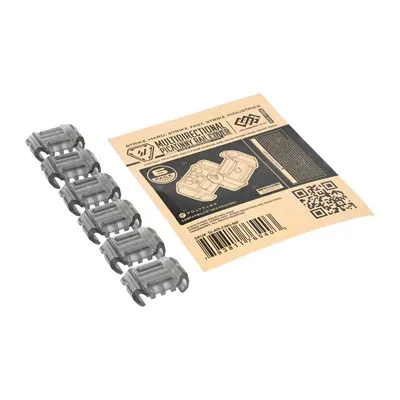 Picatinny Multidirectional Rail Cover W/Cable Management System 6PK