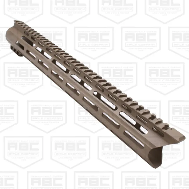 ABC RIFLE COMPANY Custom Ultra Slim AR-15 M-LOK Handguard 12in Cerakote Flat Dark Earth