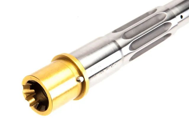 Rainier Arms Ultramatch MOD2 300 Blackout .800 Gas Block TiN Extension- 8.5 Polished
