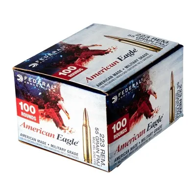 American Eagle FMJ-BT 223 Remington 55gr Full Metal Jacket 100/Box