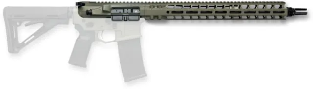 Radian Weapons Model 1 Complete Upper Receiver .223 Wylde 16 in Barrel Custom Mid Length 1-8 Twist 1/2x28 Thread M-LOK Deadair Flash Hider OD Green