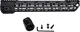 Presma 223/5.56 Super Light Free Float M-LOK Handguard w/Partial Top Rail Black