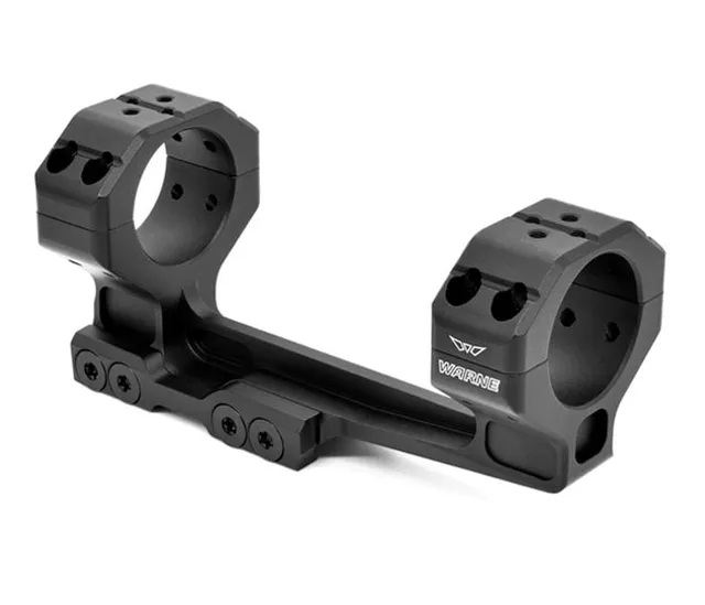 Warne MSR 1 Piece Cantilever 20 MOA 30mm Scope Mount, Black