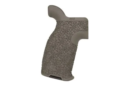 Emissary Axle Grip for AR-15 Compact Aggressive Texture - OD Green