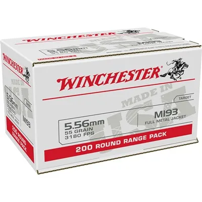 USA White Box 5.56mm NATO 55gr Full Metal Jacket 200/Box