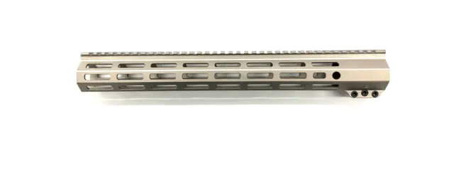 WMD Guns AR-15 M-LOK Handguard 15in 5A NiB-X Nickel Silver 1-NIBXMLOKHG15 QD 5A