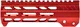 Presma AR-15 M-LOK Free Float Handguard 7 in Red