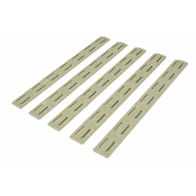 Bcmgunfighter Rail Panel Kit 5-Pack M-LOK Polymer Flag Dark Earth 5.5"