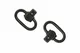 GrovTec 1.25" Manganese Phosphate Heavy Duty Push Button Swivel Set
