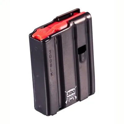 AR-15 300 BLK Aluminum Magazine W/ Red Follower 10 Rd