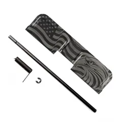 Tiger Rock AR-15 Ejection Port Dust Cover Engraving 7.62X39 Black Black Small