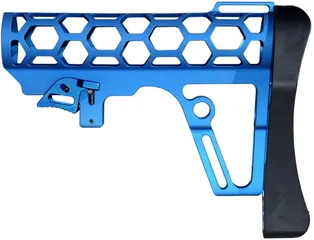 Presma Skeletonized 223/5.56/308 Buttstock Mil-Spec Tube 6 Position Blue
