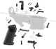 Tiger Rock AR-15 Lower Parts Kit w/ Standard Grip & Trigger Guard Black