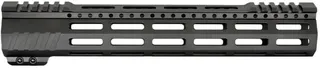 JE Machine Tech AR-15 Ultralightweight Minimalist Partial Top Rail 12 in No Anti Rotation Tabs Black