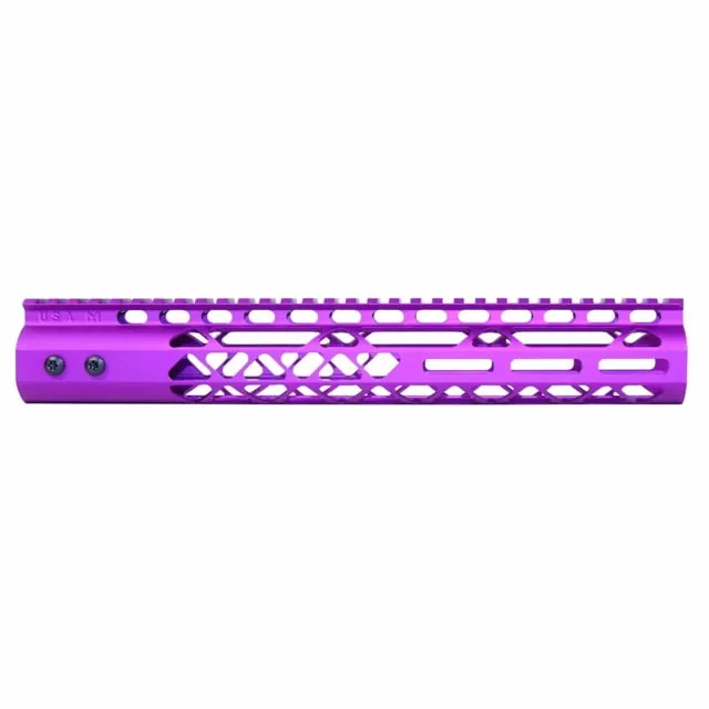 Guntec USA Air Lite M-LOK Free Floating Handguard w/Monolithic Top Rail 12in Purple