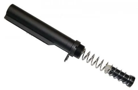 Guntec USA AR-10 .308 Cal Mil-Spec Buffer Tube Set 6-position End Plate/Castle Nut/308 CAR Short Buffer/Spring Black