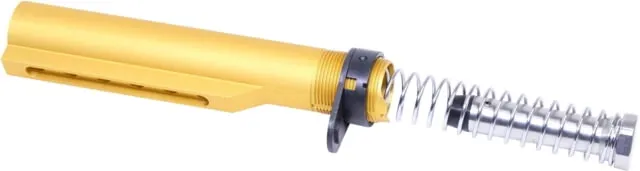 Guntec USA AR-15 Mil-Spec Buffer Tube Set Anodized Gold