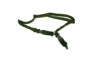 NBS 2 to 1 Point Double Bungee Rifle Sling - Green