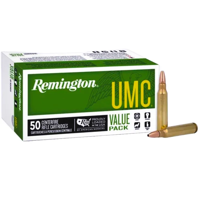 Remington UMC .223 Ammo 50gr JHP, 50rds