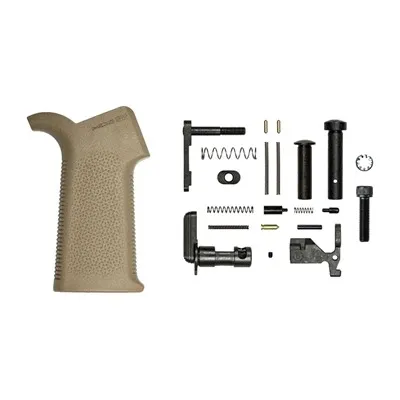 No M4E1 Lower Parts Kit W/MOE SL Grip Minus FCG For AR-15 FDE