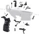Tiger Rock AR-15 Lower Parts Kit w/ Upgraded Grip Extended Trigger Guard & Dual Safety Selector Black