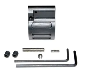 Presma 0.750 Low Profile Adjustable Gas Block for AR 15 .223/5.56 Black Steel