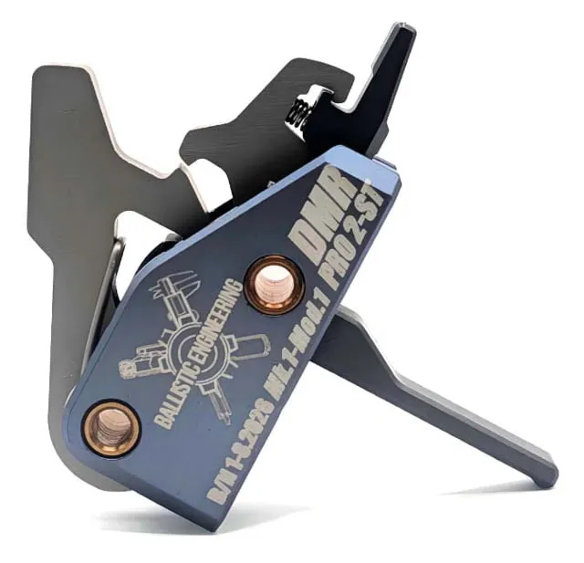 Ballistic Engineering Accurized DMR Pro 2-Stage AR Trigger 1.5 lb Straight Grey