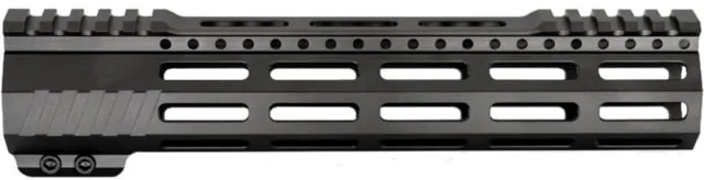 JE Machine Tech AR-15 Ultralightweight Minimalist Partial Top Rail 10 in No Anti Rotation Tabs Black