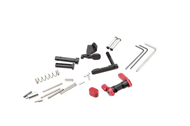 Armaspec Gun Builder's Lower Parts Kit - Red
