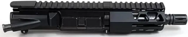 Moriarti AR-15 .300 AAC Blackout 5 inch Upper Receiver Medium Micro Length 1-7 Twist 5/8x24 A2 Flash Hider Nitride